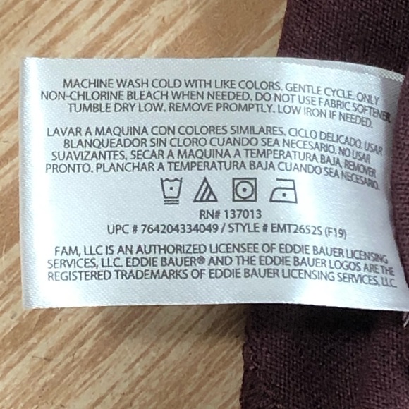 Men’s NWT Eddie Bauer Long Sleeve Crewneck T-Shirt - Picture 7 of 8
